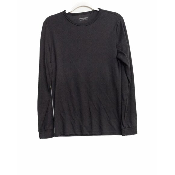 Heat Core Mens Black Polyester Sweater Crew Neck Pullover Casual Long Sleeve M - Picture 2 of 8